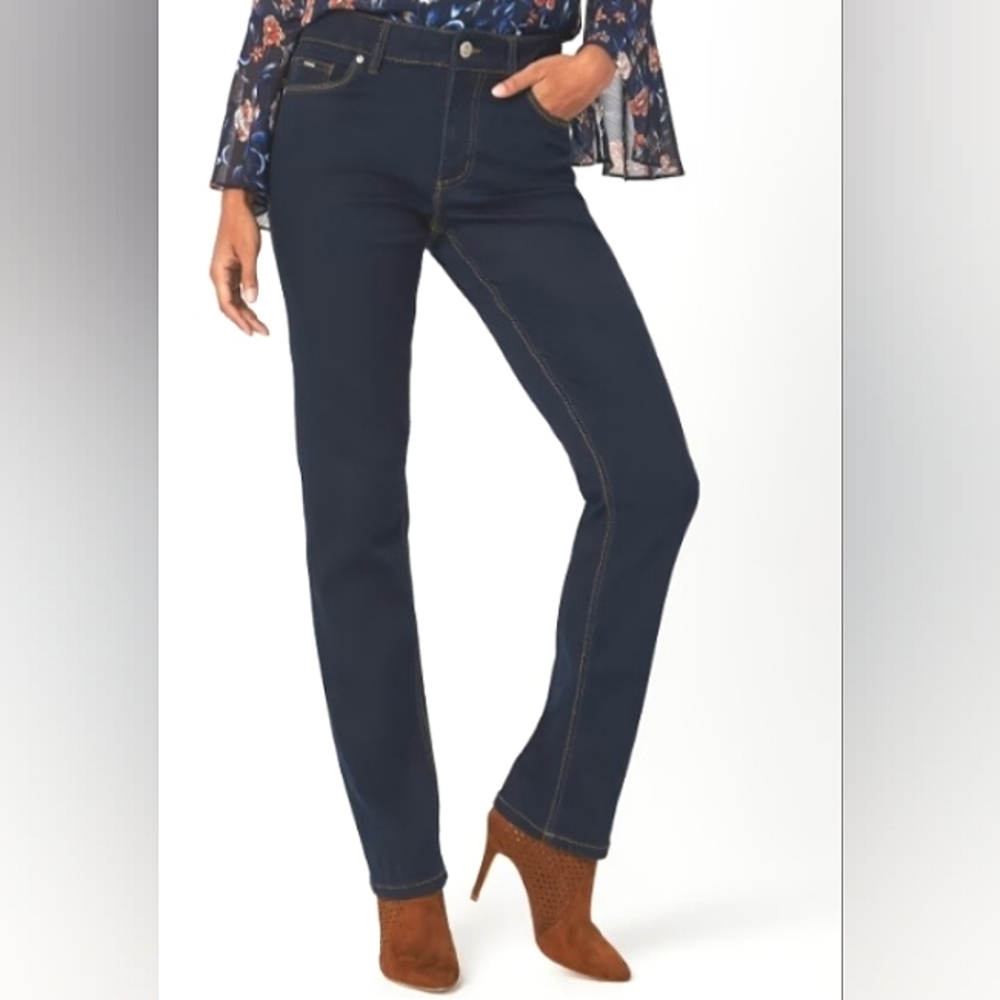 Like New☆CARRELI Jeans "SARAH" High Rise Straight Leg $128msrp Jeans
